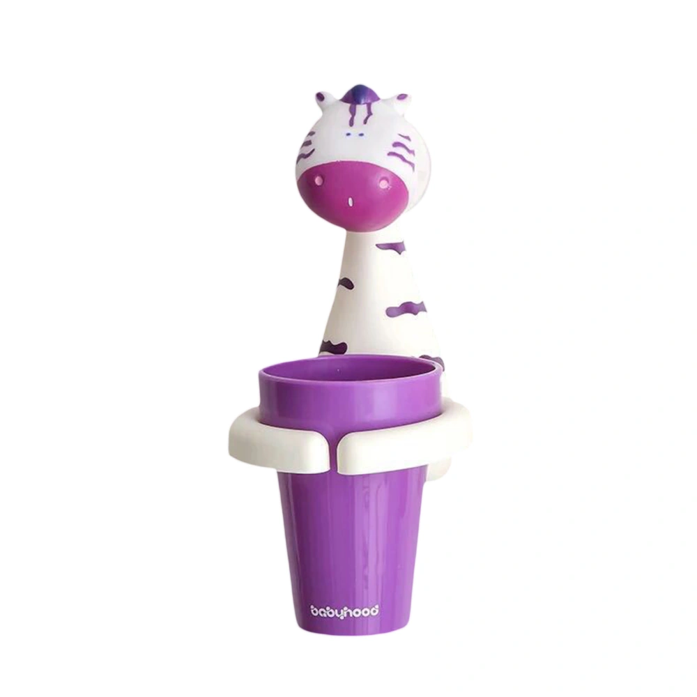 Cartoon Animal Toothbrush Holder, Traceless Wall-Mounted Cup Holder