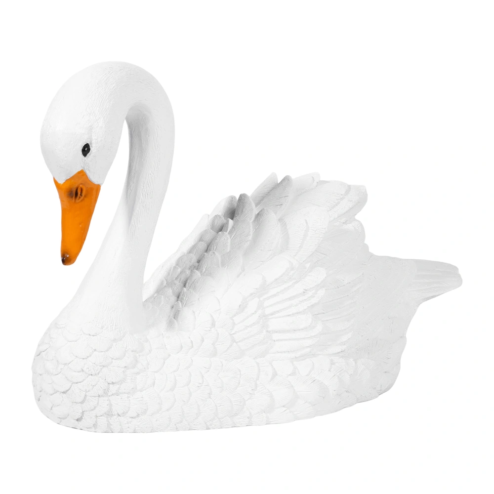 Pond Floating Swan, Simulation Statue Realistic Sculpture Decoration