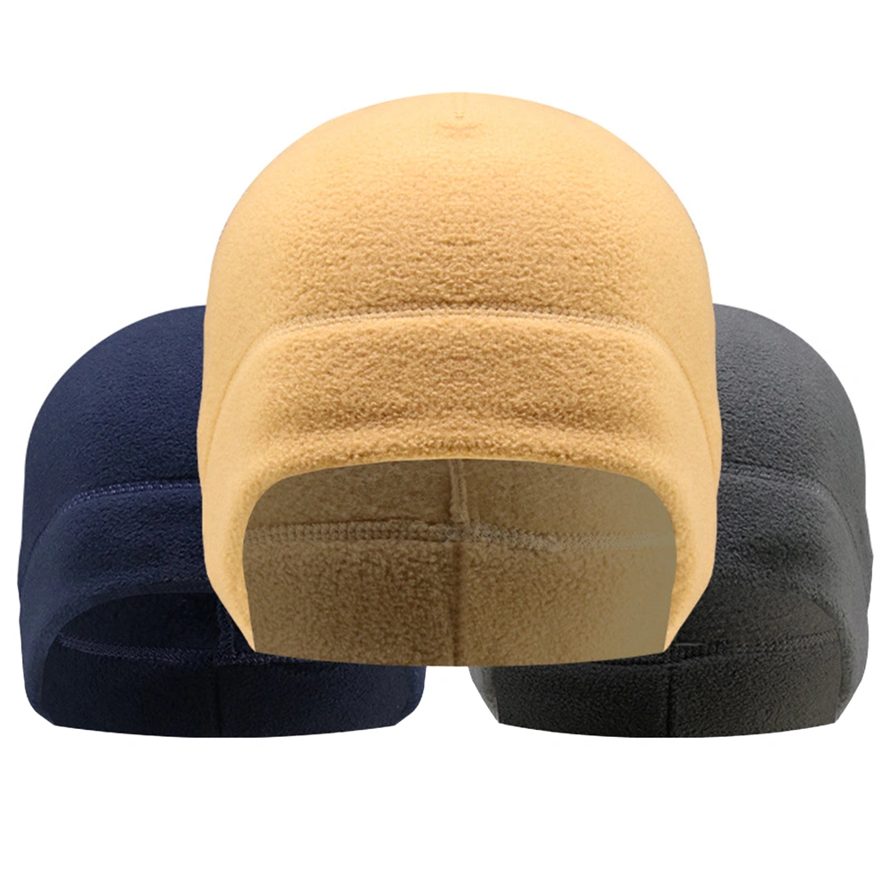 Outdoor Fleece Cap, Solid Color Thick Extra Warm Simple Style