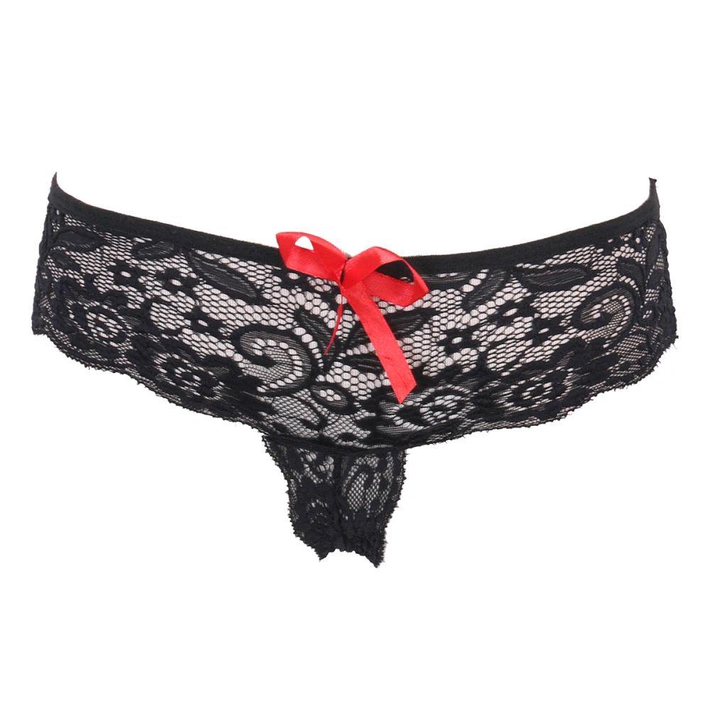 Women's Sexy Lace Briefs Hollow Out Low Rise Knickers Thongs