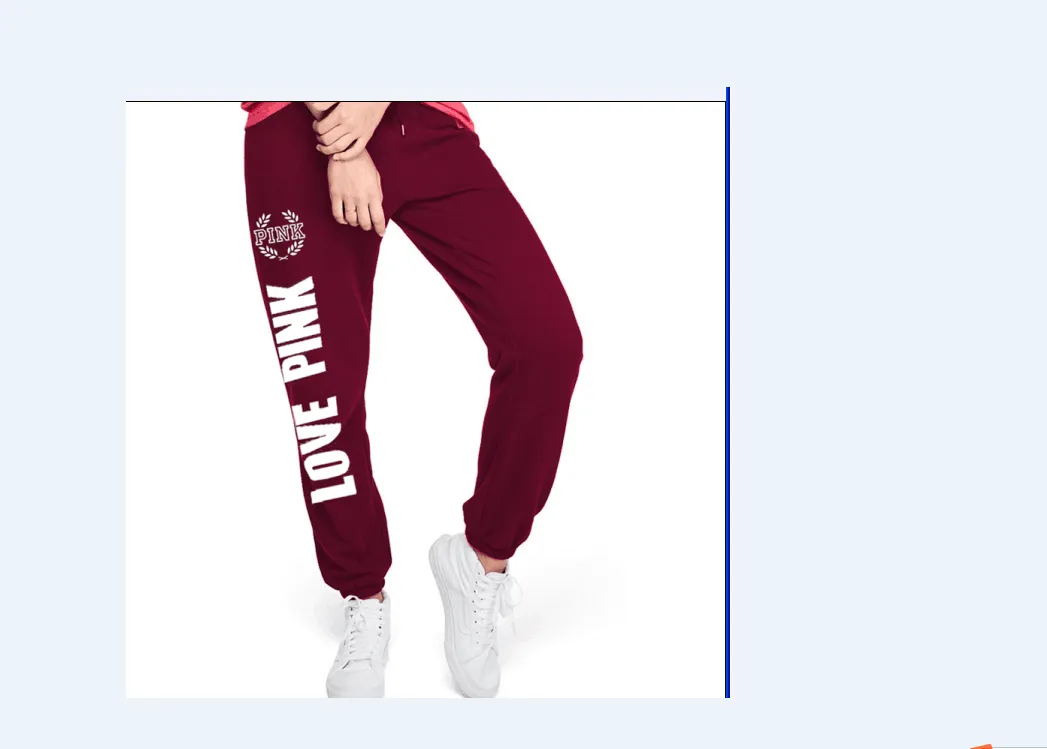 Women Long Sports Pants Loose Letter Pattern High Waist Pull-Up Pants