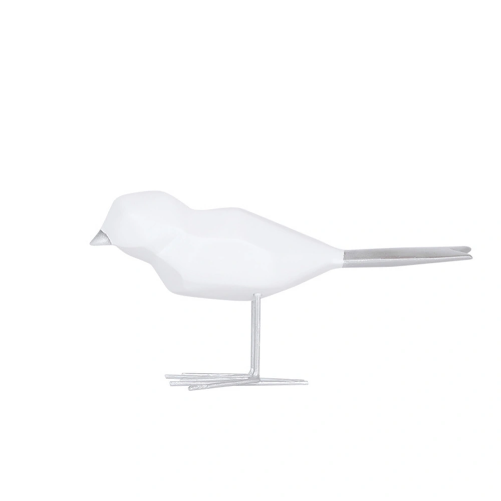 Simple Style Bird Figurine, Solid Color Geometric Outline Decor 