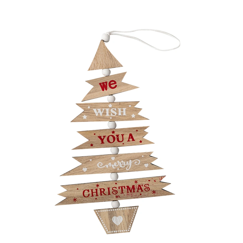 Christmas Household Hanging Ornament, Wooden Pendant Wind Chime