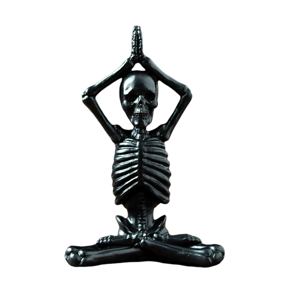 Halloween Skull Ornaments, Different Yoga Poses Skull Decorations