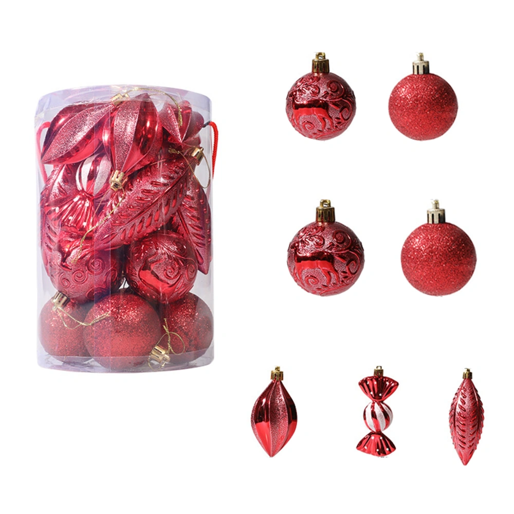 21 Pack Christmas Decorative Ball Set, Shiny Candy/Shatterproof Ball