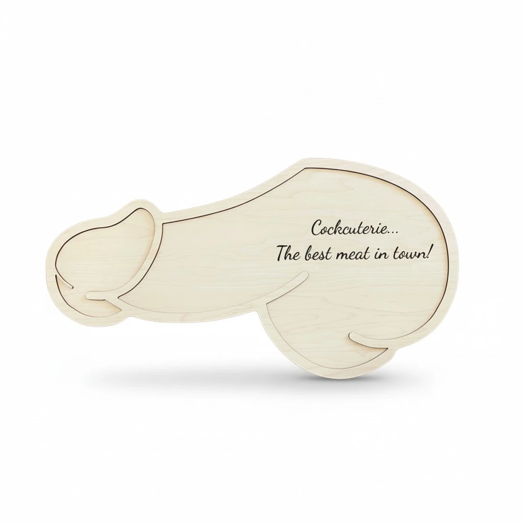 Wooden Cartoon Valentine's Day Cheese Board Wooden Food Plate