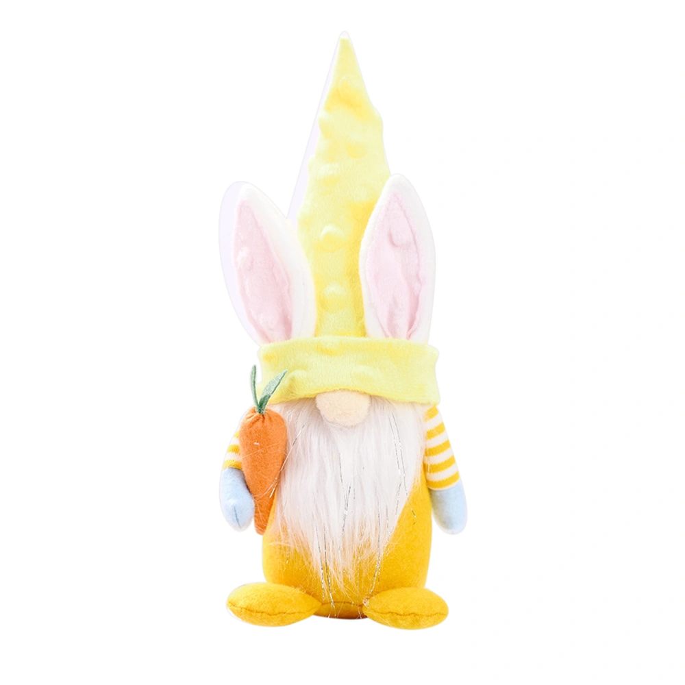 Easter Bunny Gnomes Doll Rabbit Ears Plush Faceless Doll Elf Ornament