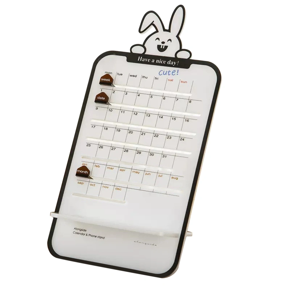 Acrylic Desk Calendar Reusable DIY Perpetual Calendar Planner 