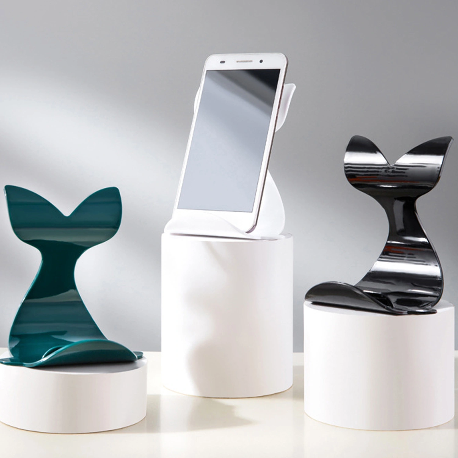 Cute Phone Holder, Novelty Whale Tail Cell Phone Stand for Home