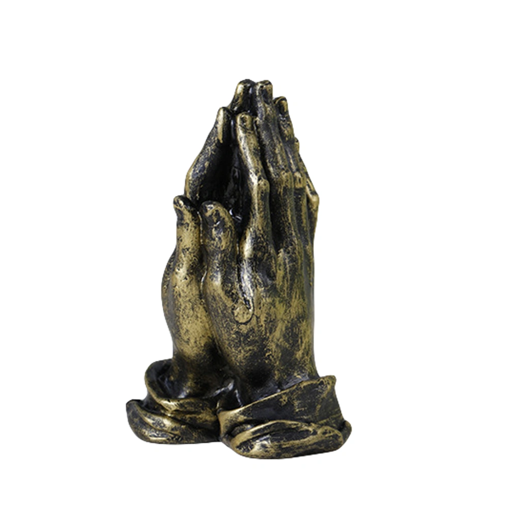 Blessing Hands Sculpture Figurine Retro Decoration Desktop Ornament 