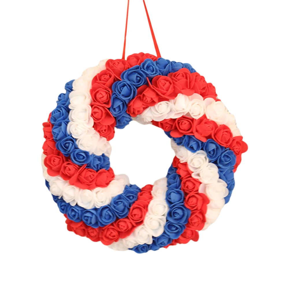 4th of July Wreath Patriotic Memorial Day Garlands for Front Door