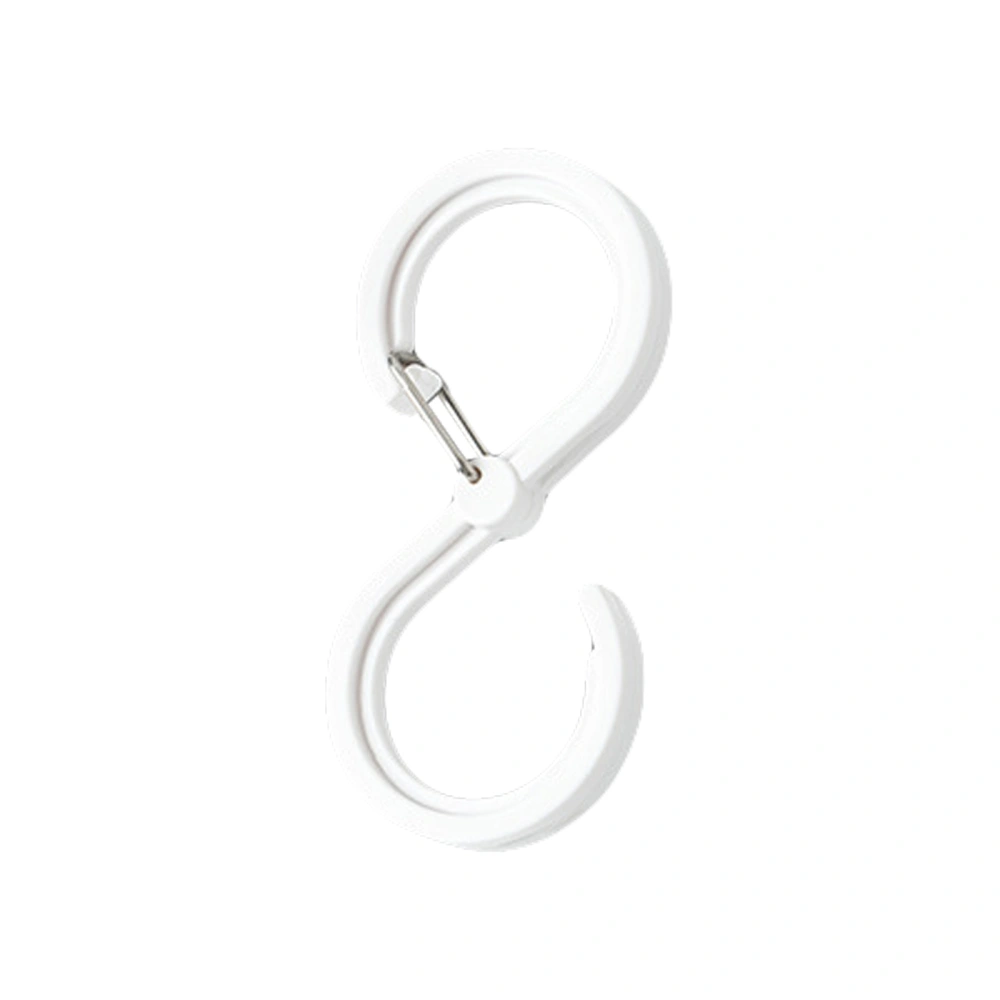 Shower Curtain Ring, S Hook Rustproof Curtain Hook with Safety Buckle