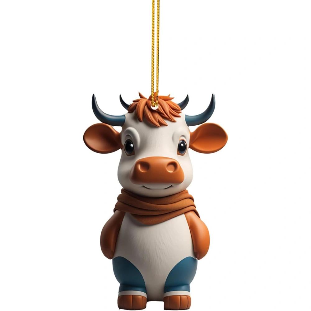 Christmas Cow Ornaments Hanging Cow Decorations Cute Tree Ornaments