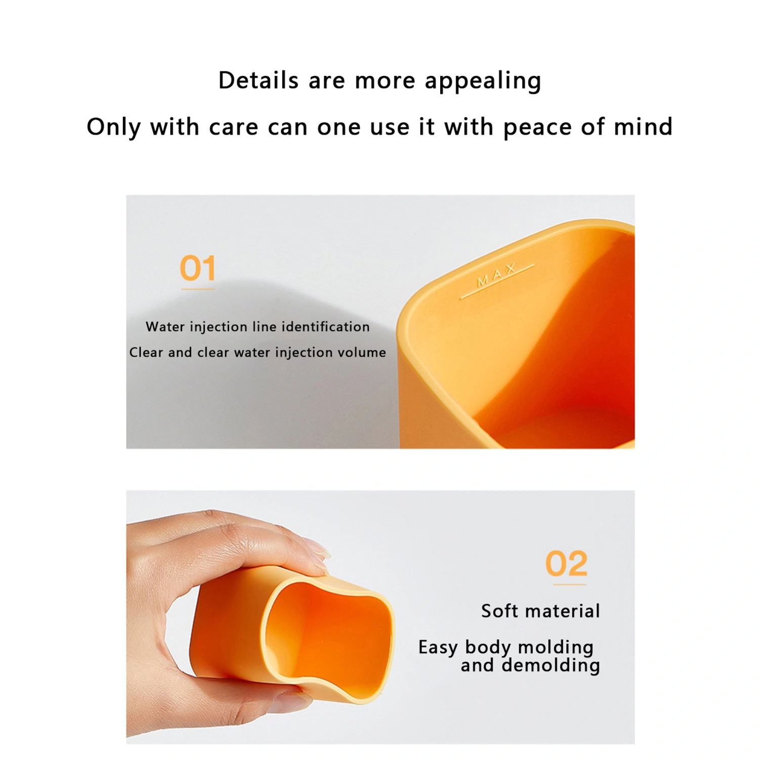 Ice Cube Molds, Square Ice Box, Quick Freeze Easy Release Mold
