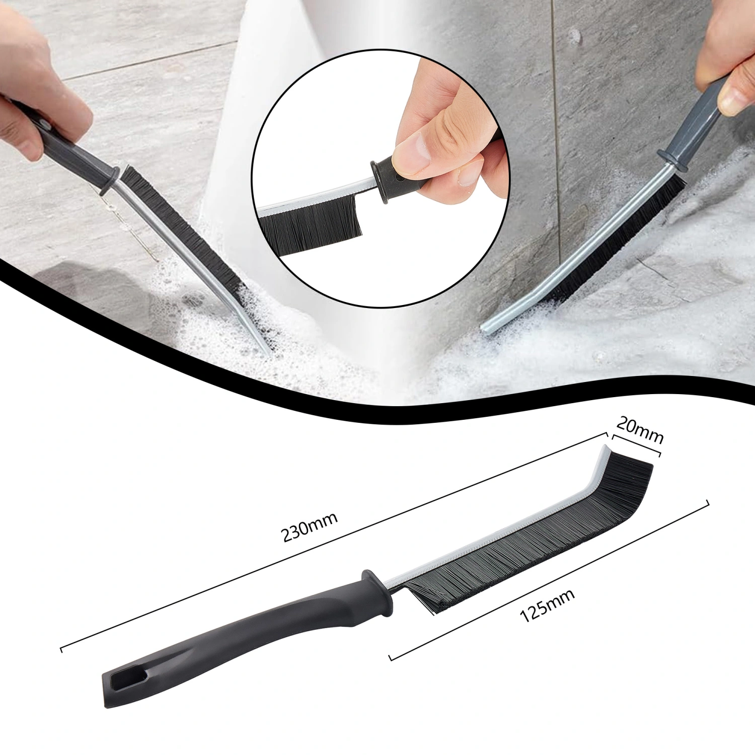 Crevice Cleaning Brush, Corner Cleaning Brush, Gap Cleaning Brush