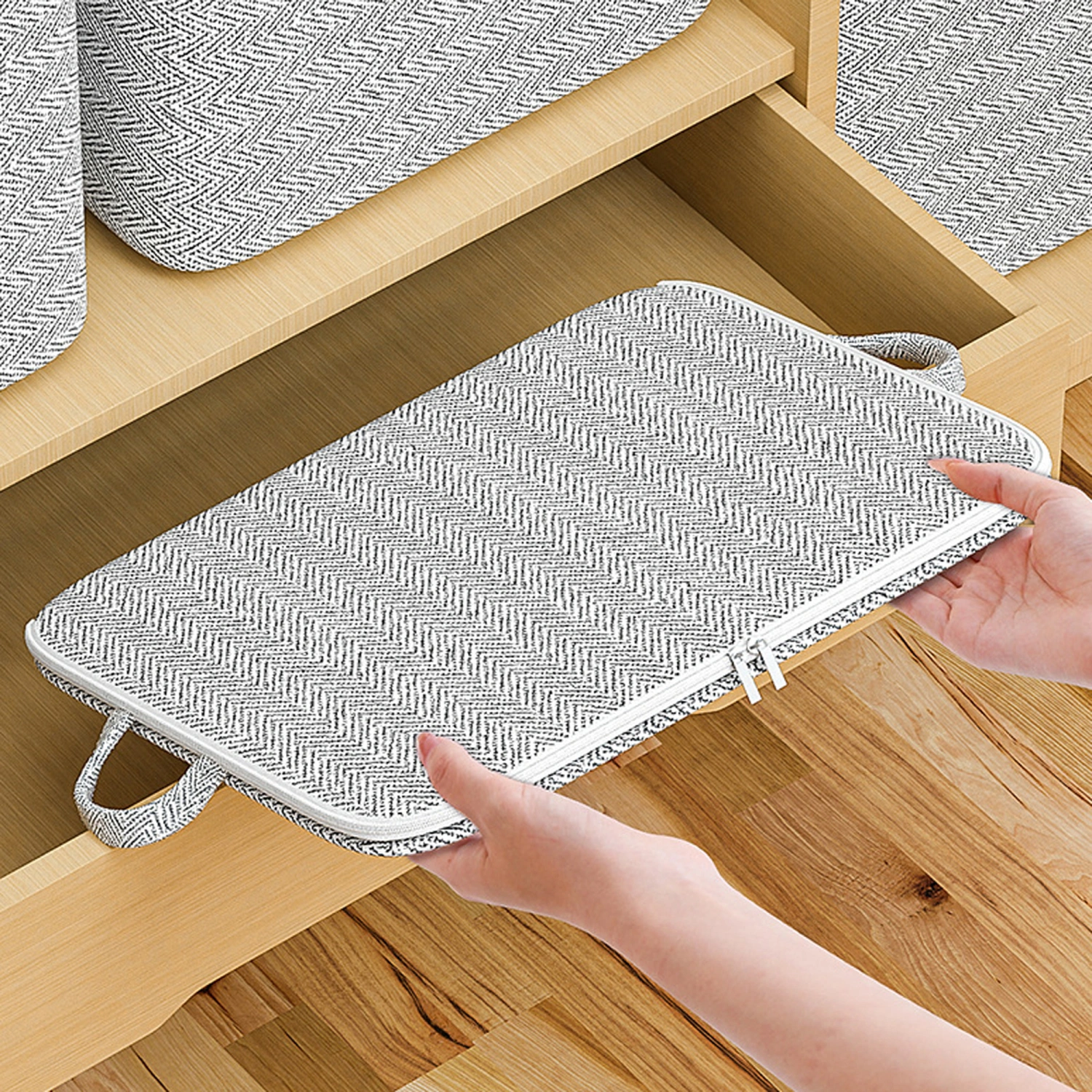 Clothes Storage Bags, Foldable Storage Bins for Organizing Blankets