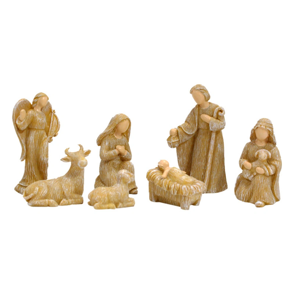 Christmas Nativity Scene Statue Nativity Scene Set Resin Figurines