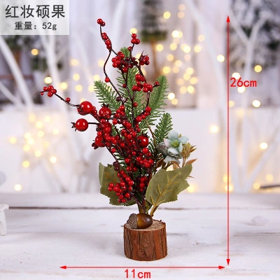 Mini Christmas Nordic Floral Ornaments, Cute Home Decorations