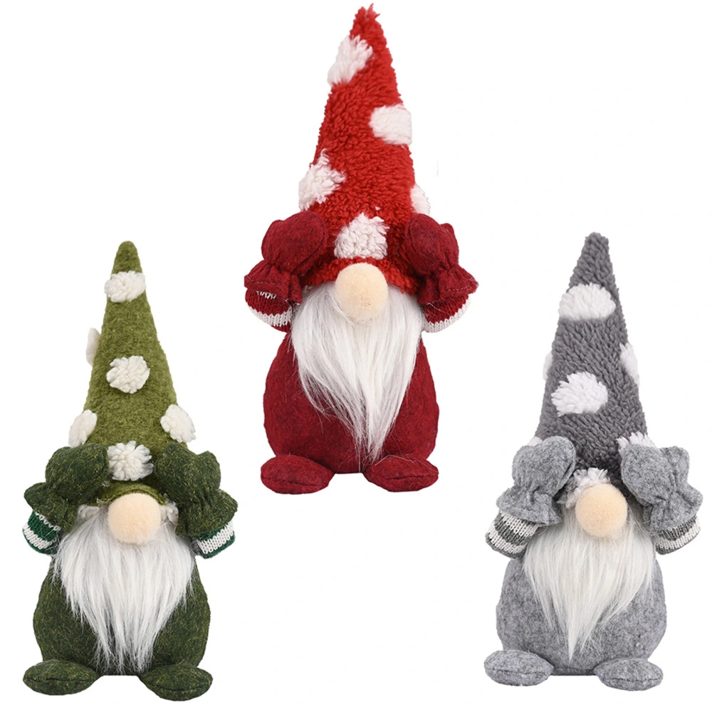 Christmas Gnome Decoration Polka Dots Swedish Gnome Winter Plush Elf Dwarf