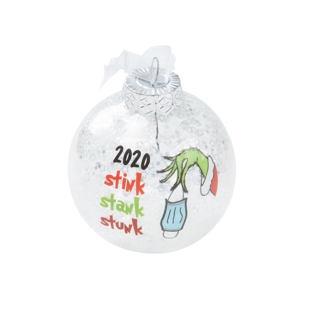 Shatterproof Clear Christmas Balls Ornaments  with Star Liquid Quicksand