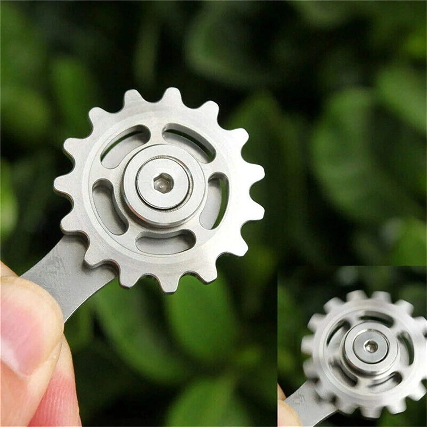 Stainless Steel EDC Sprockets Fingertip Top Gyro Toys, Stress Relief Toys