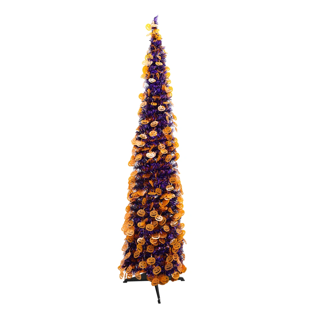 Halloween Christmas Tree Ghost Pattern, Collapsible Decoration