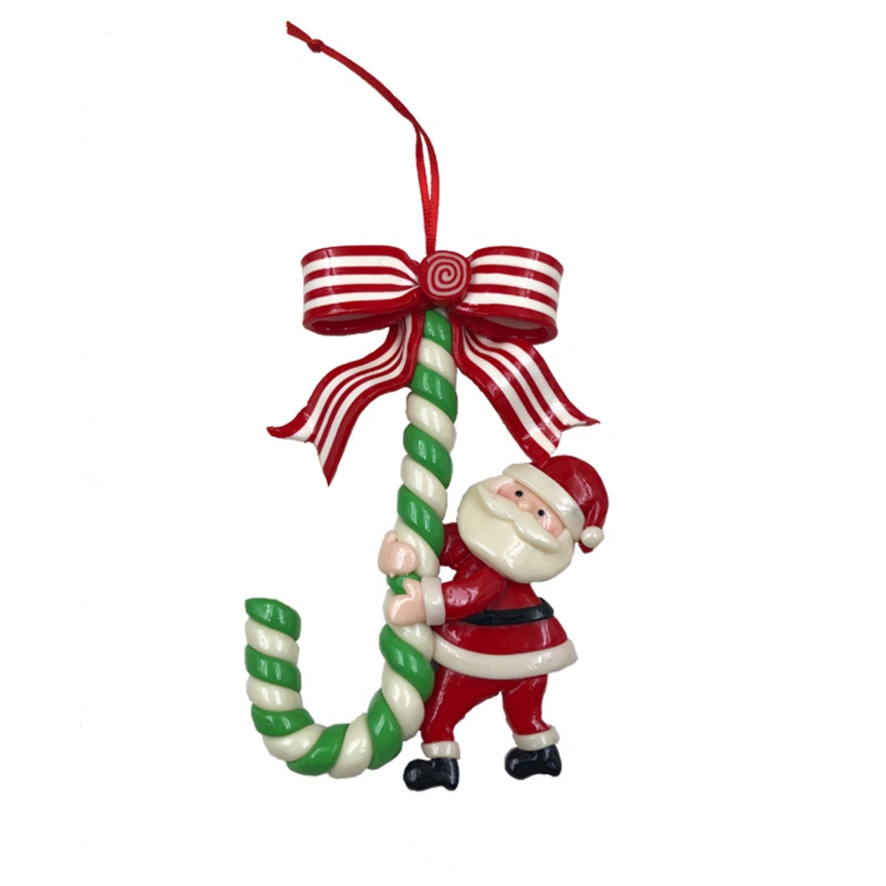 Christmas Santa Snowman Crutch Candy Stick Hanging Tree Ornament