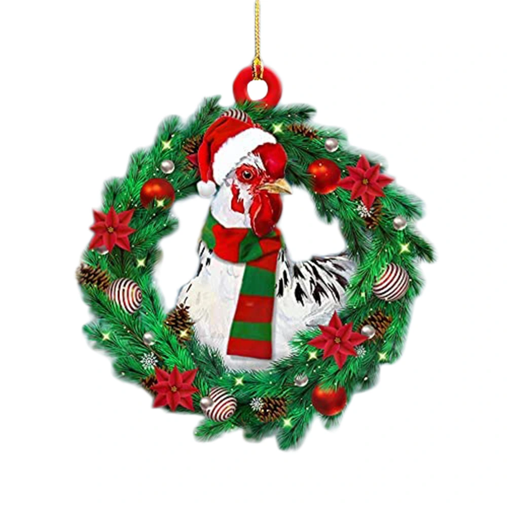 Christmas Ornaments, Cute Santa Claus/Chick Christmas Decoration