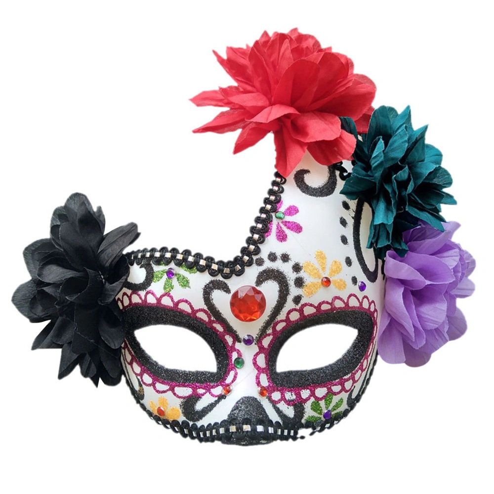 Ghost Facewear, Horror Flower Halloween Cosplay Headwear Party Prop