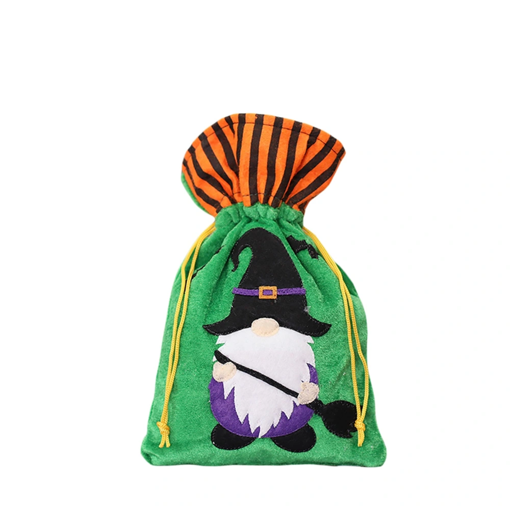 Halloween Drawstring Gift Bags, Faceless Doll Treat Bags Candy Pouches