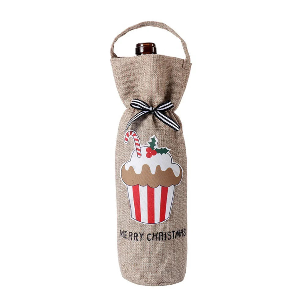 Christmas Wine Bottle Cover Cute Gnome Wine Bottle Gift Bags for Party