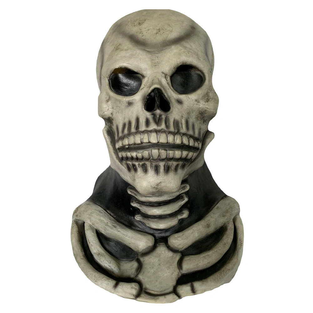 Halloween Skull Headwear Creepy Full Head Skeleton Headgear for Adults