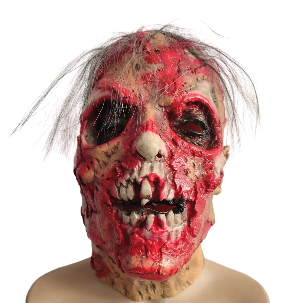 Halloween Scary Facewear Realistic Bloody Facewear Scream Headwear