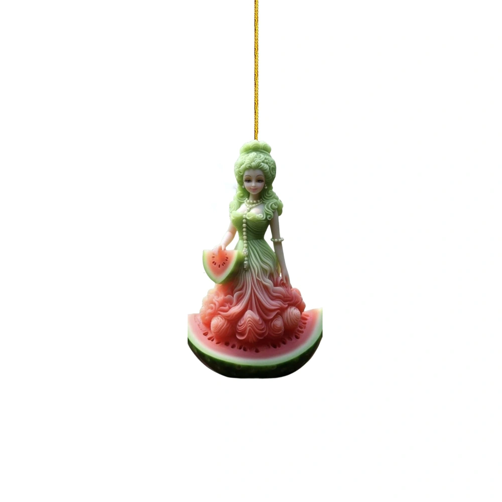 Christmas Cartoon Ornaments Hanging Watermelon Princess Decorations