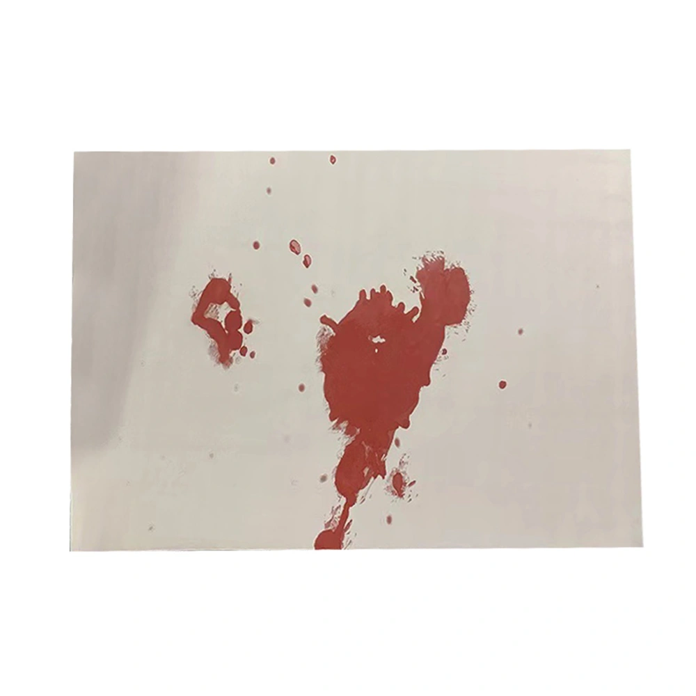 Halloween Bloody Bath Mat Changing Sheet That Turns Red When Wet