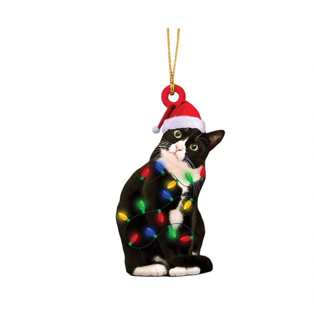 Christmas Tree Ornament, Acrylic Animal Hanging Decor Holiday Gift