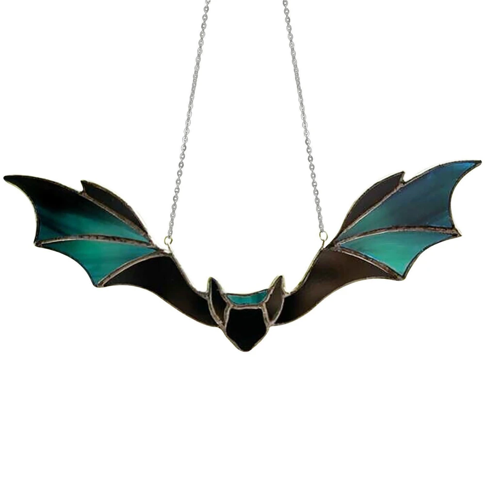 Bat Stained Glass Window Hangings Halloween Bat Suncatcher Ornaments