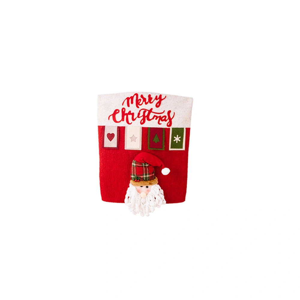 Christmas Chair Back Cover Santa Christmas Chair Slipcovers Decor