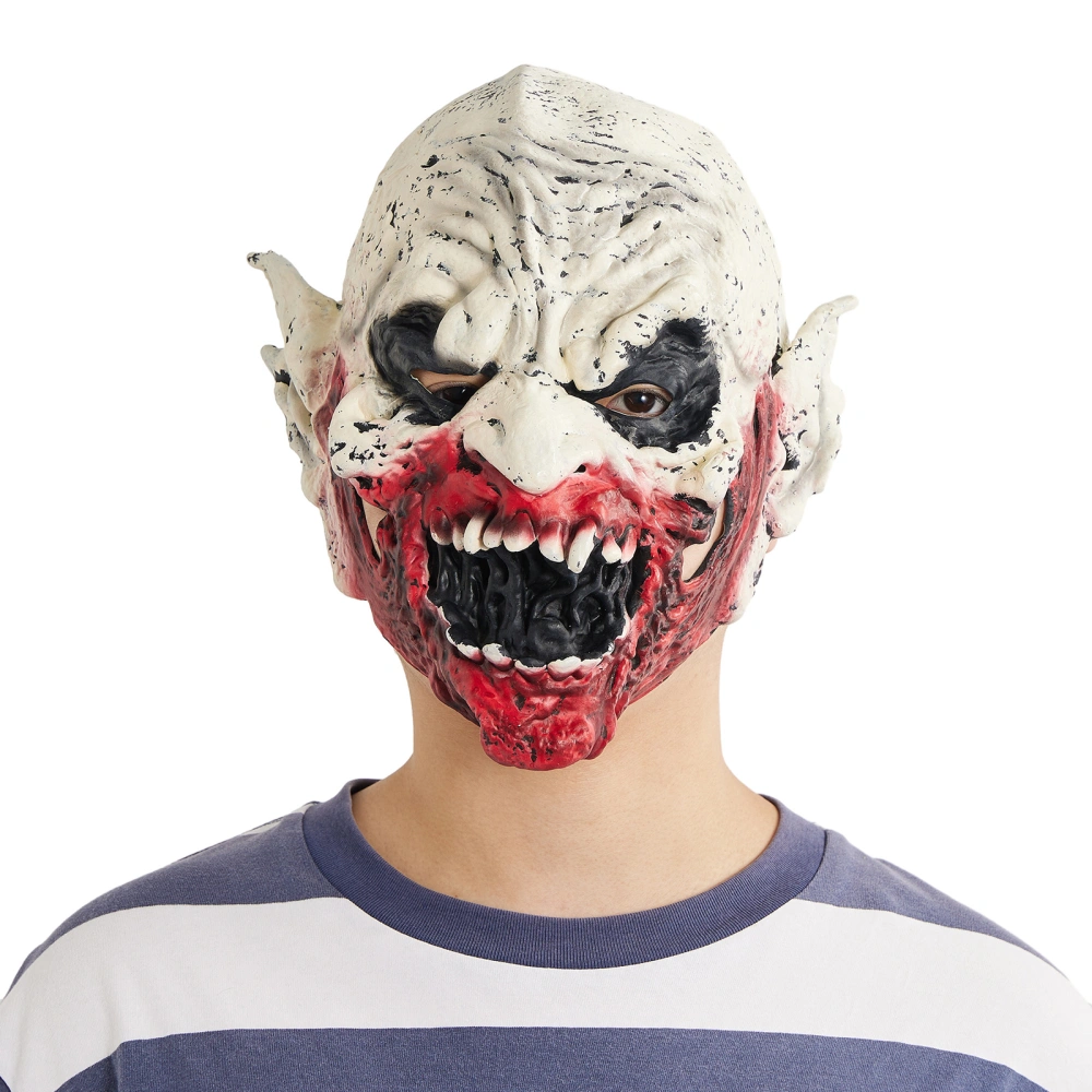 Halloween Skull Facewear Latex Realistic Scary Facewear Headwear