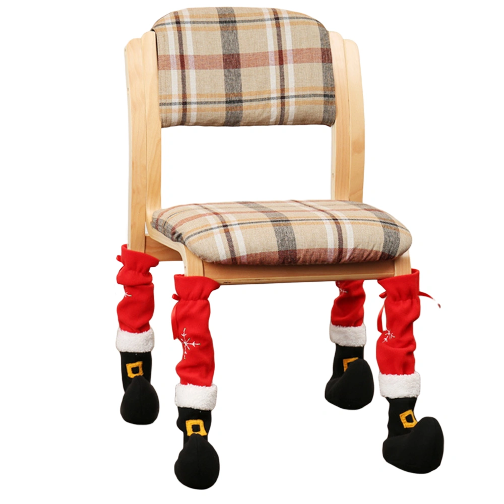 Christmas Funny Furniture Socks Chair Leg Cover Floor Protectors