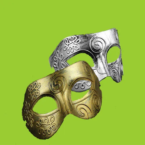 Men Vintage Warrior Mask, Halloween Costume Mask, Greek Roman Mask