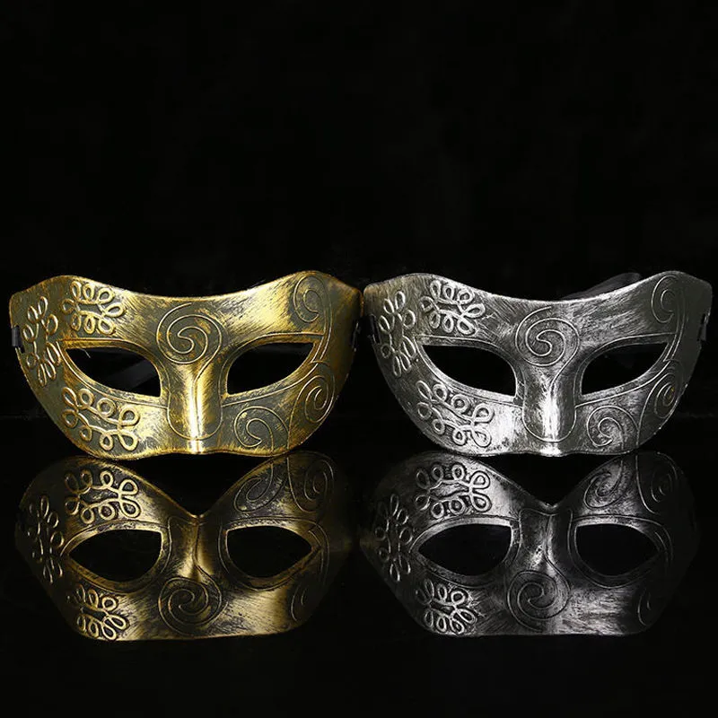 Men Vintage Warrior Mask, Halloween Costume Mask, Greek Roman Mask