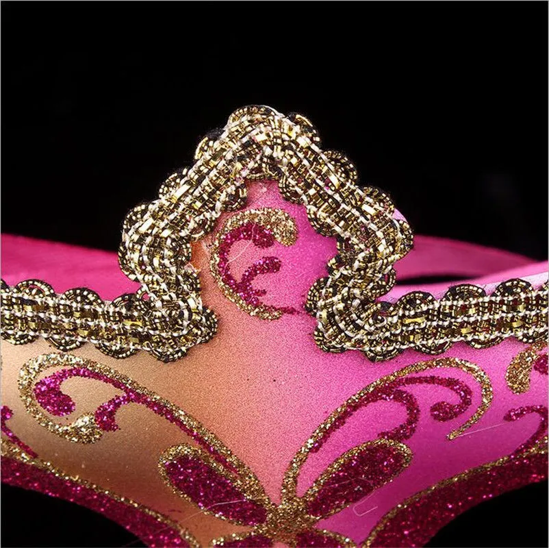 Women Masquerade Mask, Party Prom Ball Lace Mask, Back Straps Tie Half Face Mask