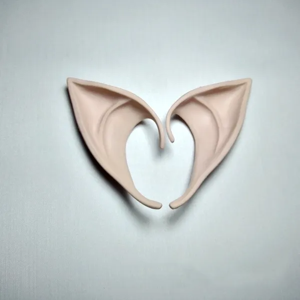Cosplay Fairy Elf Ears, Soft Pointed Tips Anime Party Dress Up Prop