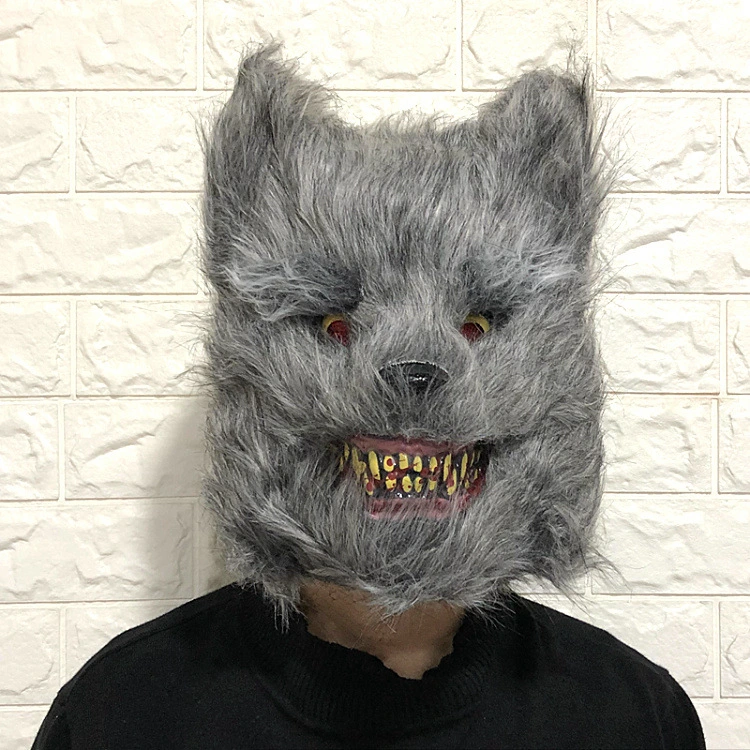 Halloween Animal Mask, Scary Bloody Face Mask, Cosplay Faux Mask