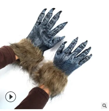 Adult Funny Black Gorilla Mask/Orangutan Gloves Animal Party Supplies