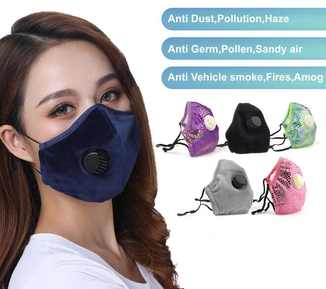 Unisex Breathing Valve Mask Portable High Quality Reusable Comfortable Mask