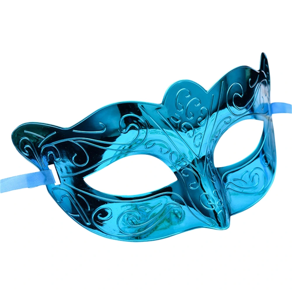 Halloween Half-Face Eyewear Shiny Metallic Face Covering Favors