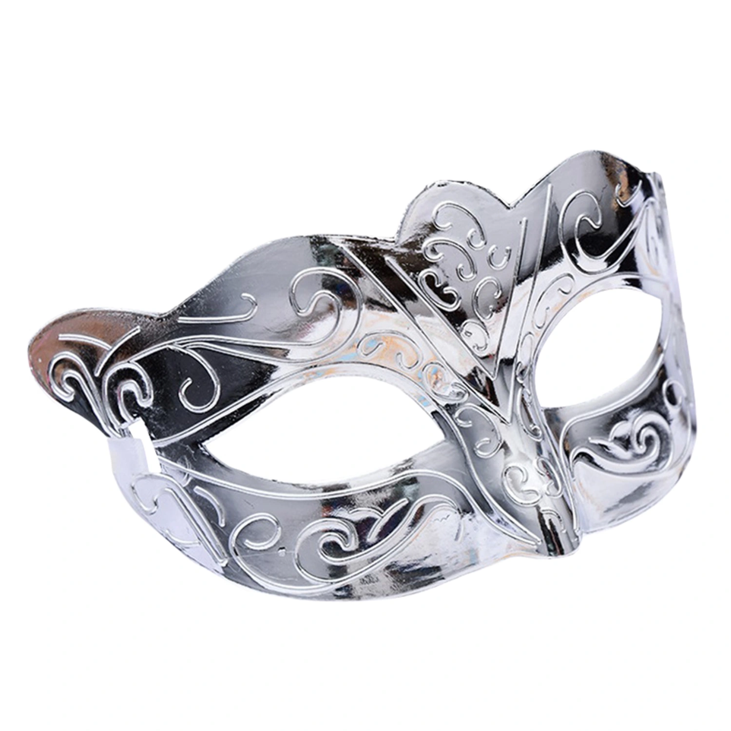 Halloween Half-Face Eyewear Shiny Metallic Face Covering Favors