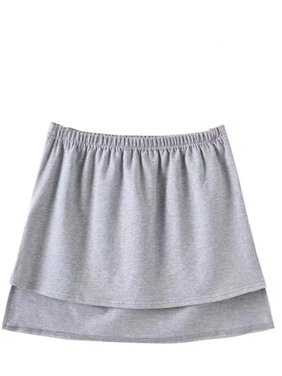 Women Half-Length A-Shape Version Clothes Match Lower Skirt Hem